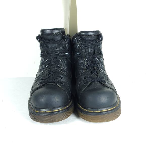 Dr Martens 10963 Vtg US M8 /L9 Black Leather Lace Up Ankle Combat Boots - Picture 3 of 16